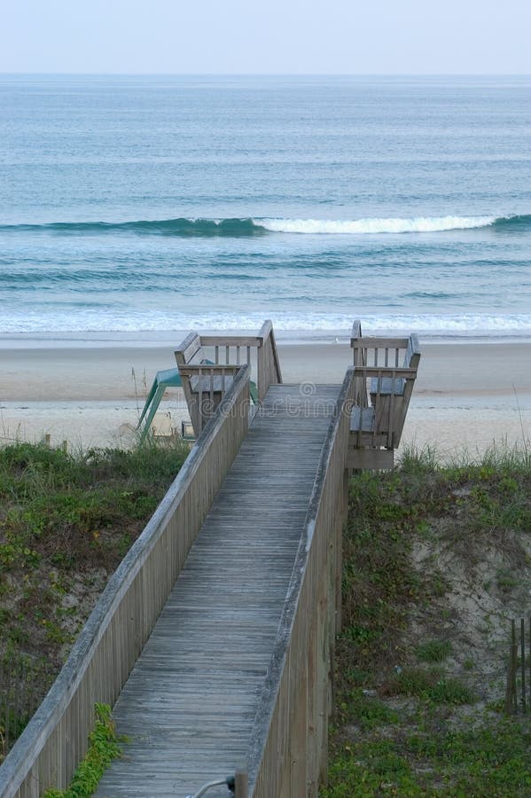 Boardwalk to the beach. stock photos Boardwalk to the beach. stock photos