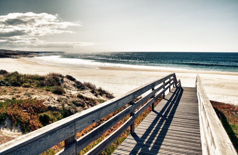Boardwalk to beach royalty free stock image Boardwalk to beach royalty free stock image