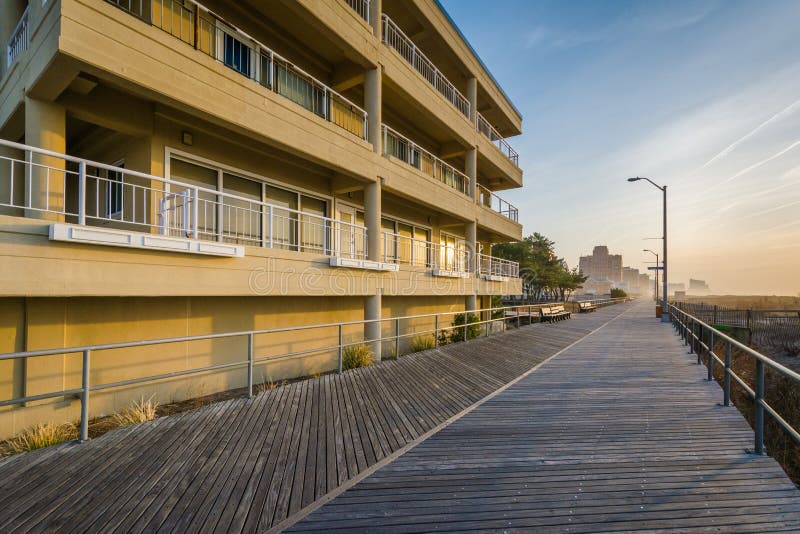 The Boardwalk in Ventnor City, New Jersey Stock Image Image of scenic