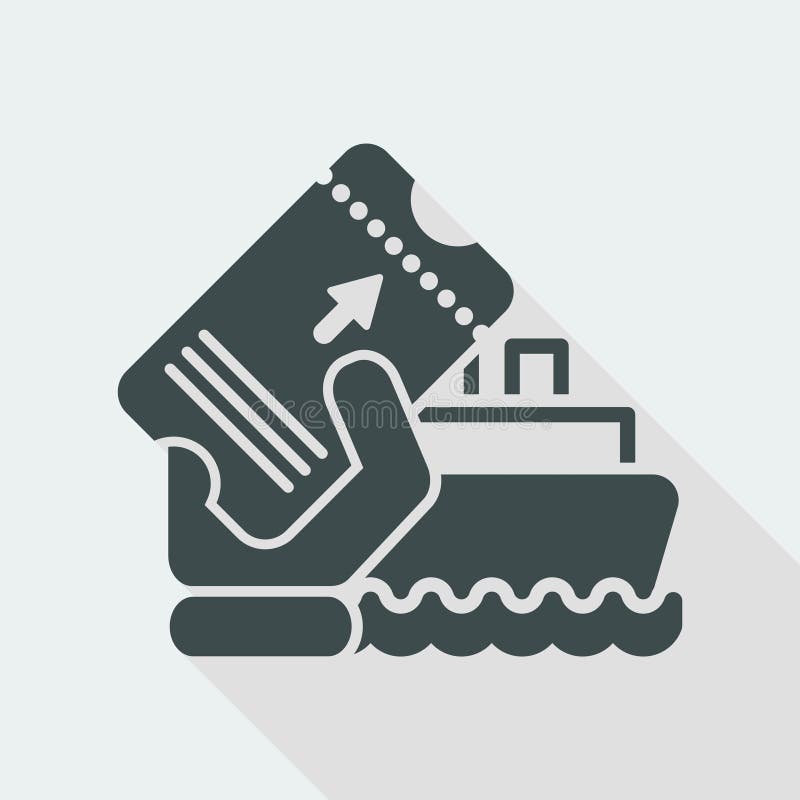 Boat-biljett royaltyfri illustrationer Boat-biljett royaltyfri illustrationer