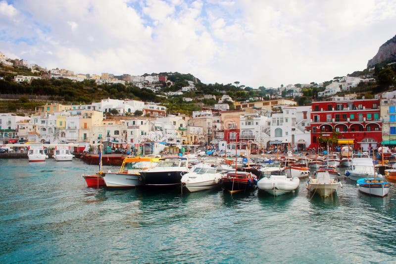 Boat on Capri island