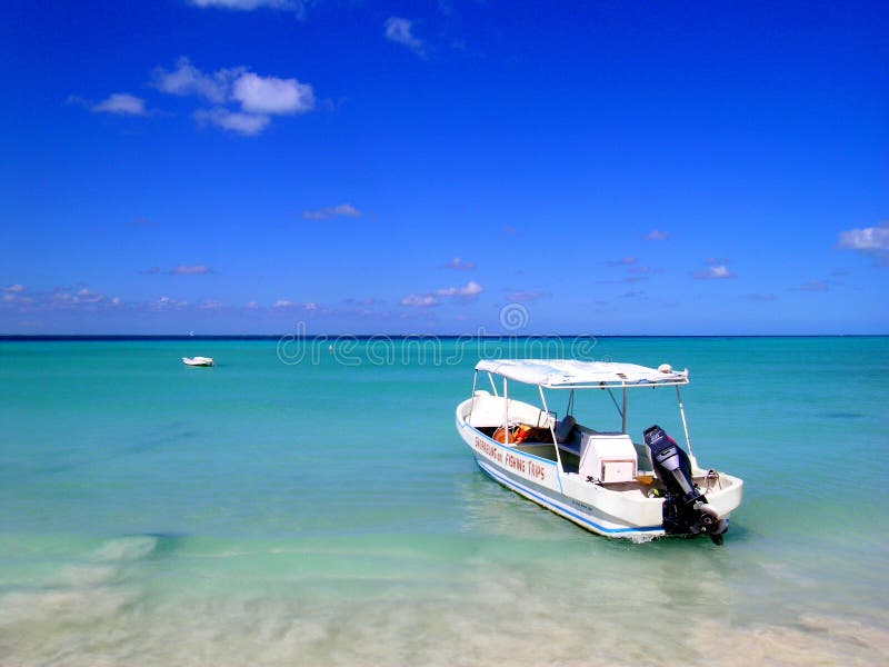 Boat on Caribbean stock photo. Image of tourist, holiday 37755508