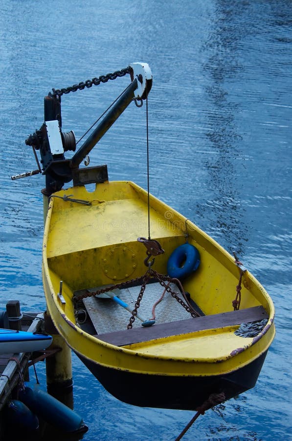 Boat On A Crane Picture. Image 856357