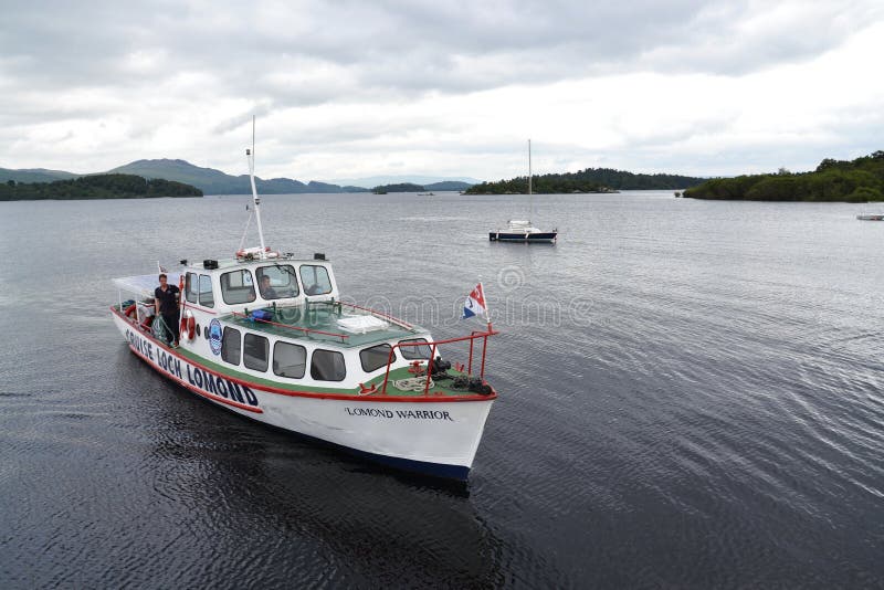 Boat cruise on Loch Lomond, Scotland, United Kingdom royalty free stock image Boat cruise on Loch Lomond, Scotland, United Kingdom royalty free stock image