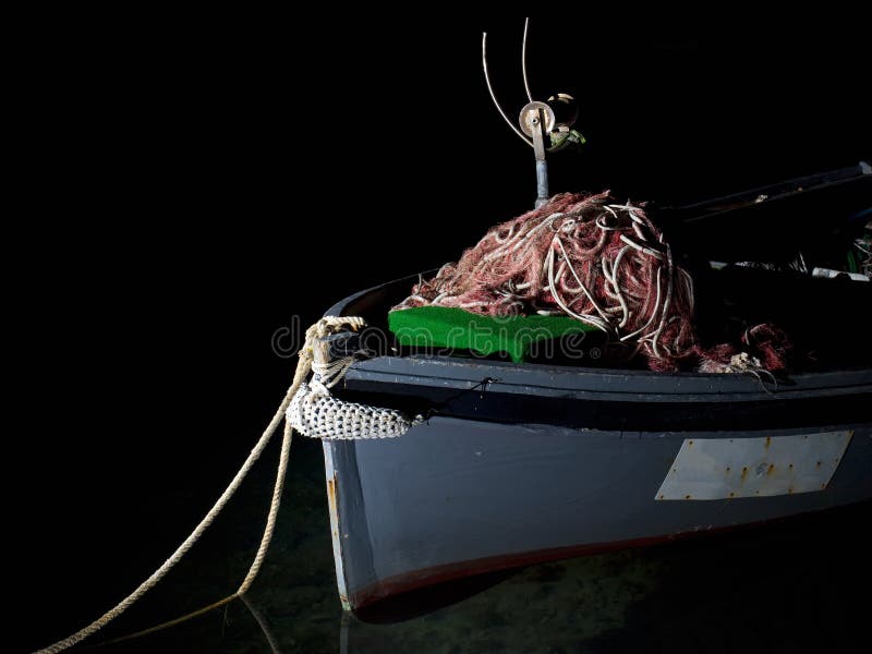 Boat in darkness