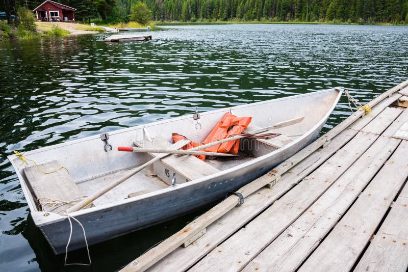 Boat at Dock in Lake