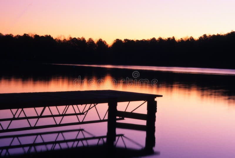 Boat Dock at sunset