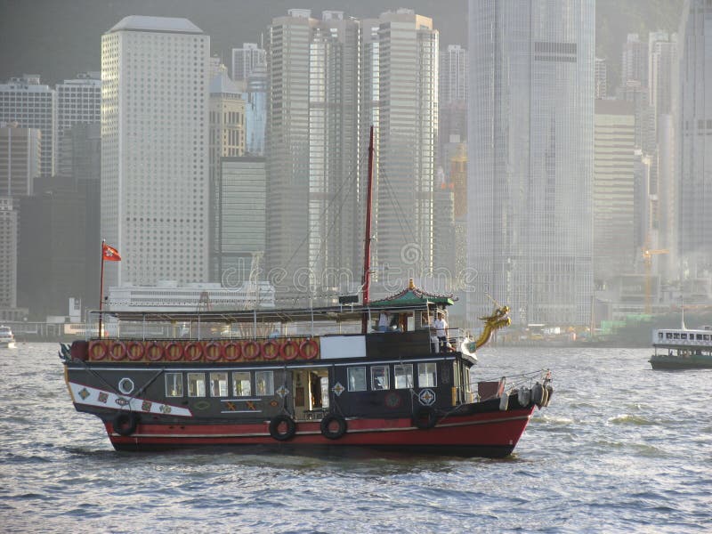 Hong Kong Harbor & Boat Stock Image Image of sightseeing, china 29865277
