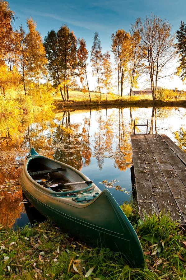 Boat at a lake