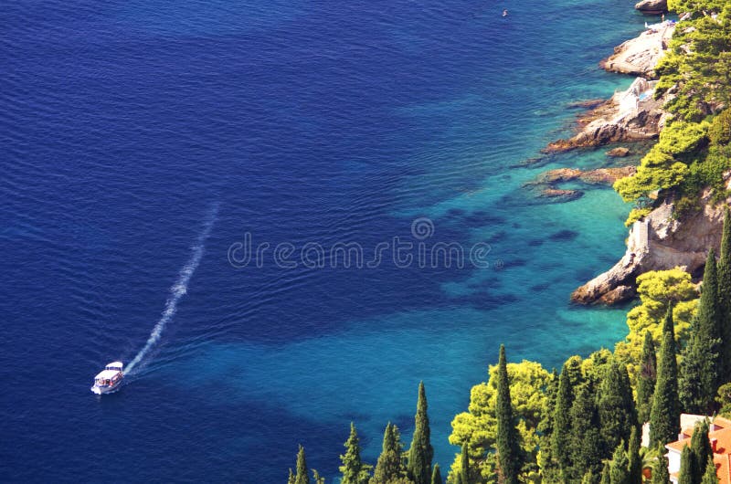 Boat landscape royalty free stock photography