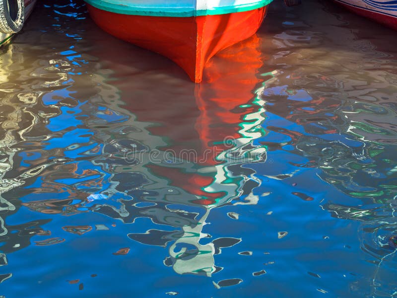 Boat reflections