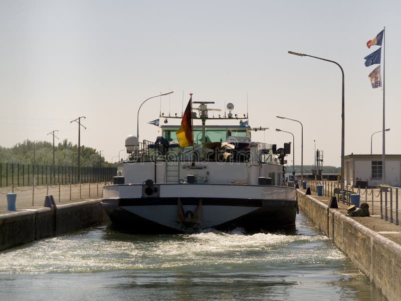 Boat on rhine