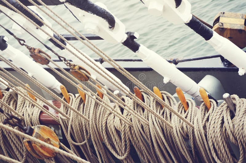 Boat Rigging stock image. Image of vessel, rope, cruise 52350881