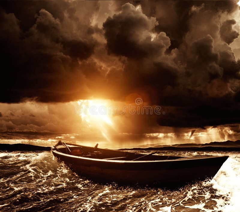 Boat in sea royalty free stock images Boat in sea royalty free stock images