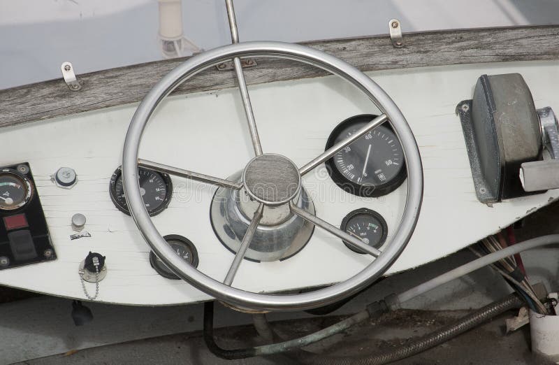 Boat steering wheel stock image. Image of boat, marine 43096641