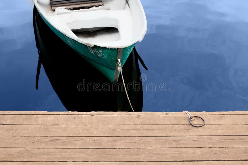 Boat on the water near the pier