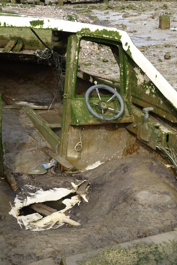 Wheelhouse Of A Small Fishing Vessel Stock Photo - Image ...