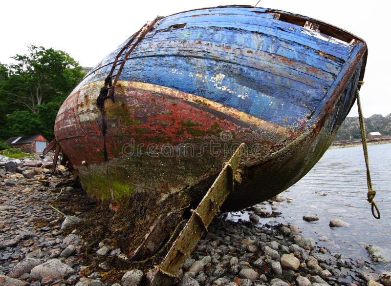 Boat wreckage