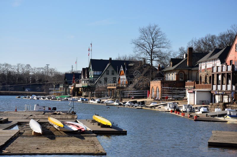 Boathouse Row, Fairmount Park, Philadelphia Stock Image Image of