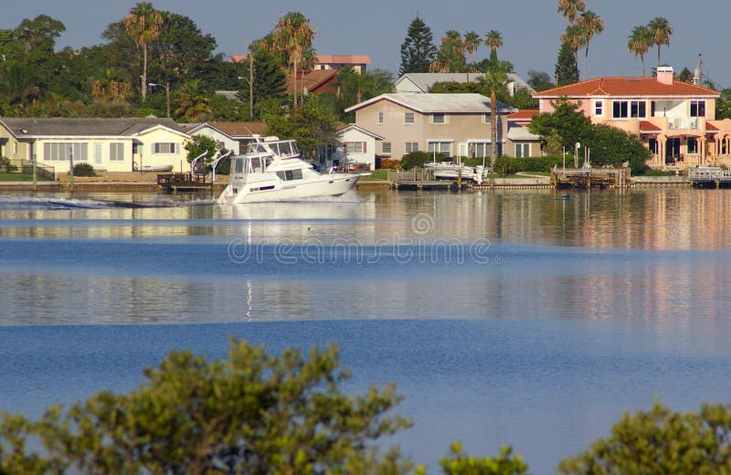 Boating at Boca Ciega royalty free stock photos