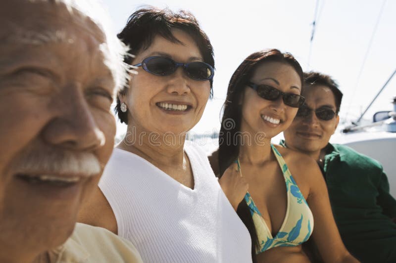 Boating family