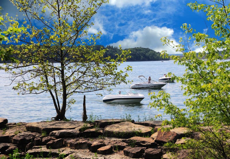 Boating In Kentucky stock image
