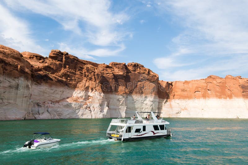 Boating on Lake Powell, Arizona