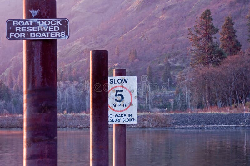 Boating Rules stock image. Image of launch, dock, signs 13191273