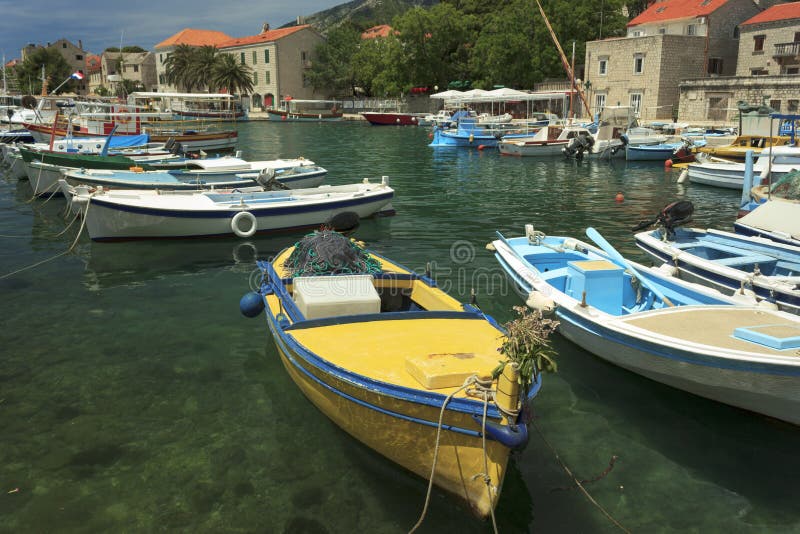 Boats at Bol harbor