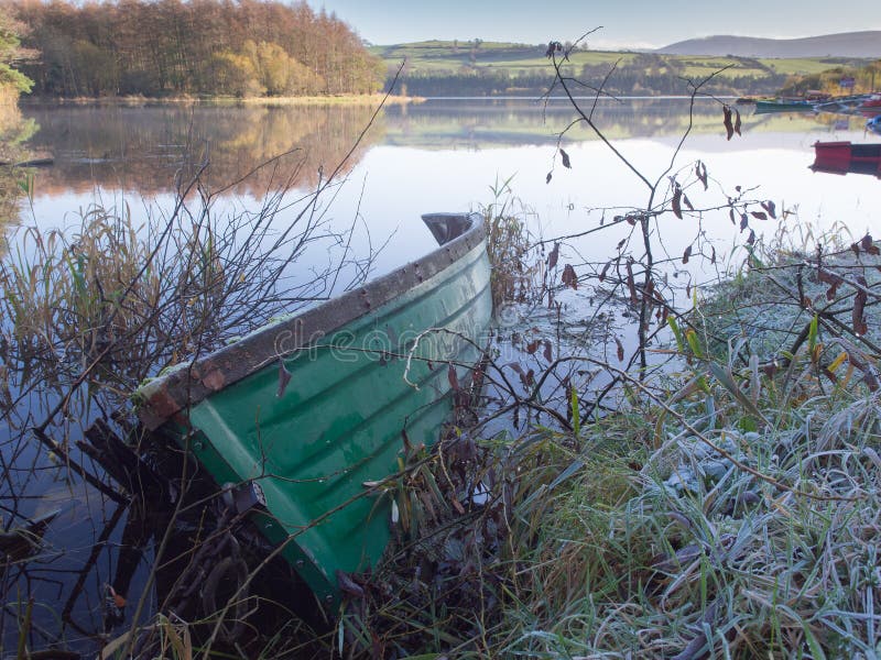 Boats on a Calm Lake, Ireland Stock Image Image of fishing, nature
