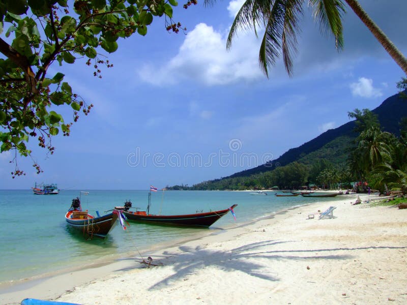 Boats on the calm ocean water, Thailand