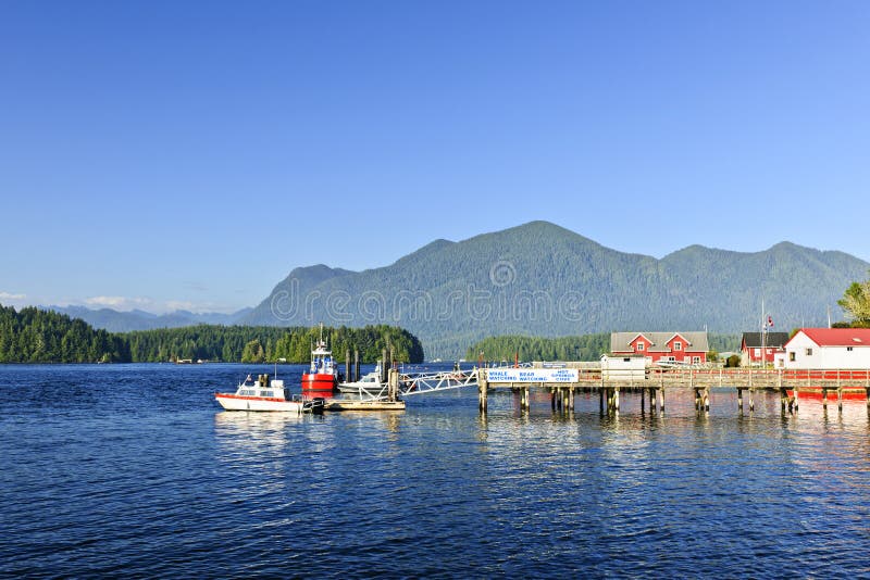Boats at dock in Tofino, Vancouver Island, Canada stock photo Boats at dock in Tofino, Vancouver Island, Canada stock photo