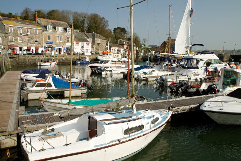 Boats in Harbour Padstow Cornwall England Editorial Stock Image Image