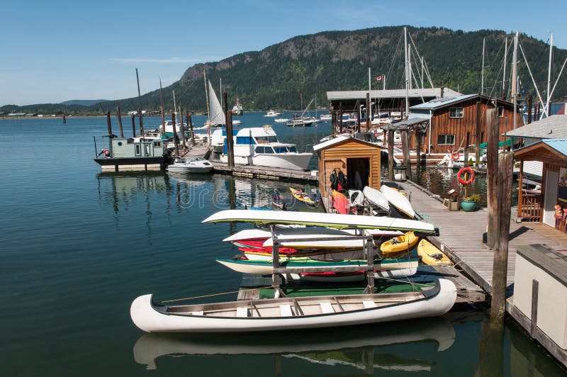 Boats in the Harbour on Vancouver Island