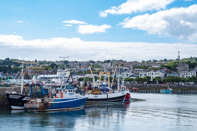 Boats in Howth Harbor royalty free stock photography Boats in Howth Harbor royalty free stock photography