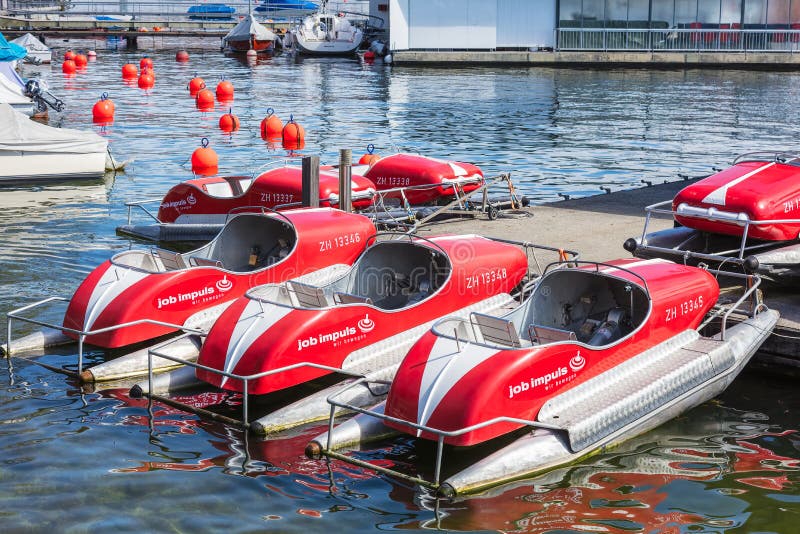 Boats on Lake Zurich