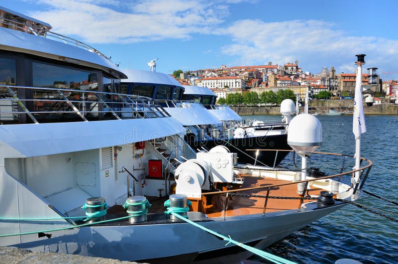 Boats in river Douro