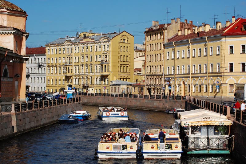 Boats in Saint-Petersburg