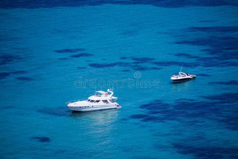 Boats on sea