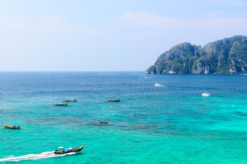 Boats, sea and cliffs stock image. Image of boat, beach 29563463