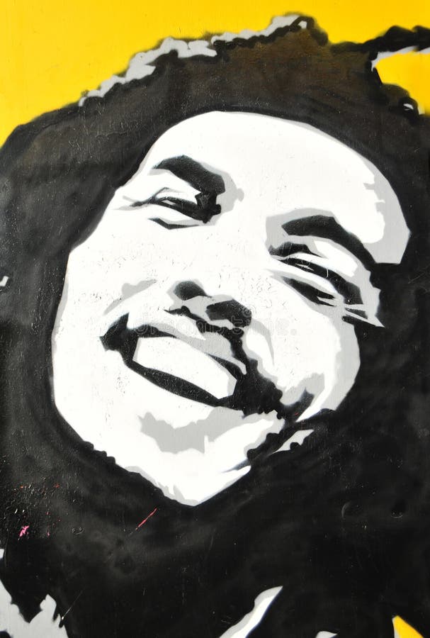 Portrait of Bob Marley editorial stock image. Illustration of robert ...