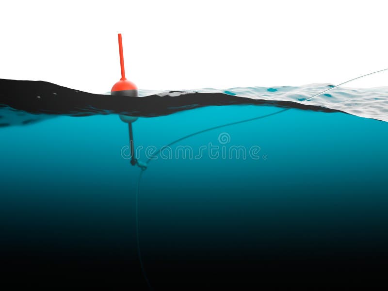 Watercolor Illustration, Perch Swims Up To a Fishing Hook with Bait  Underwater, Isolated on a White Background Stock Photo - Image of fishing,  floater: 275466218