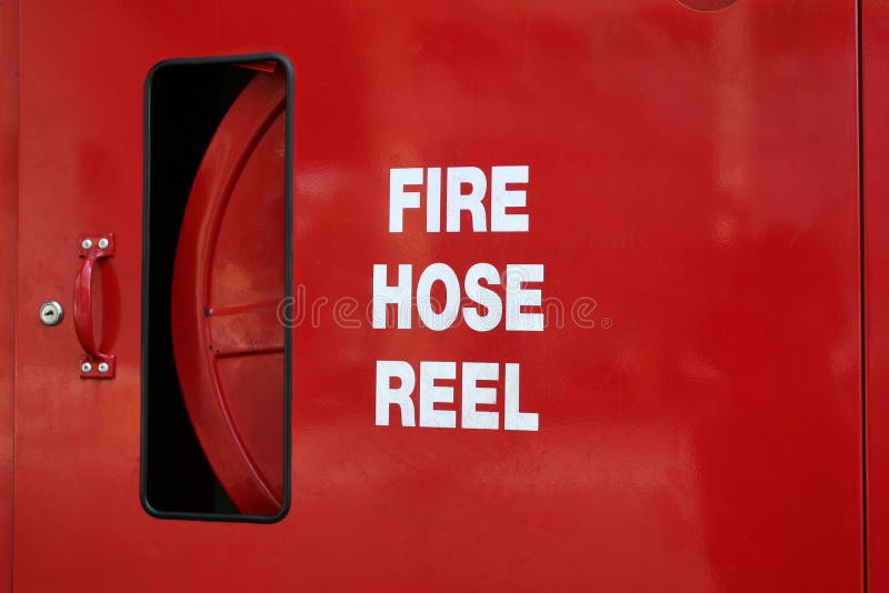 Bobina della manichetta antincendio immagine stock libera da diritti