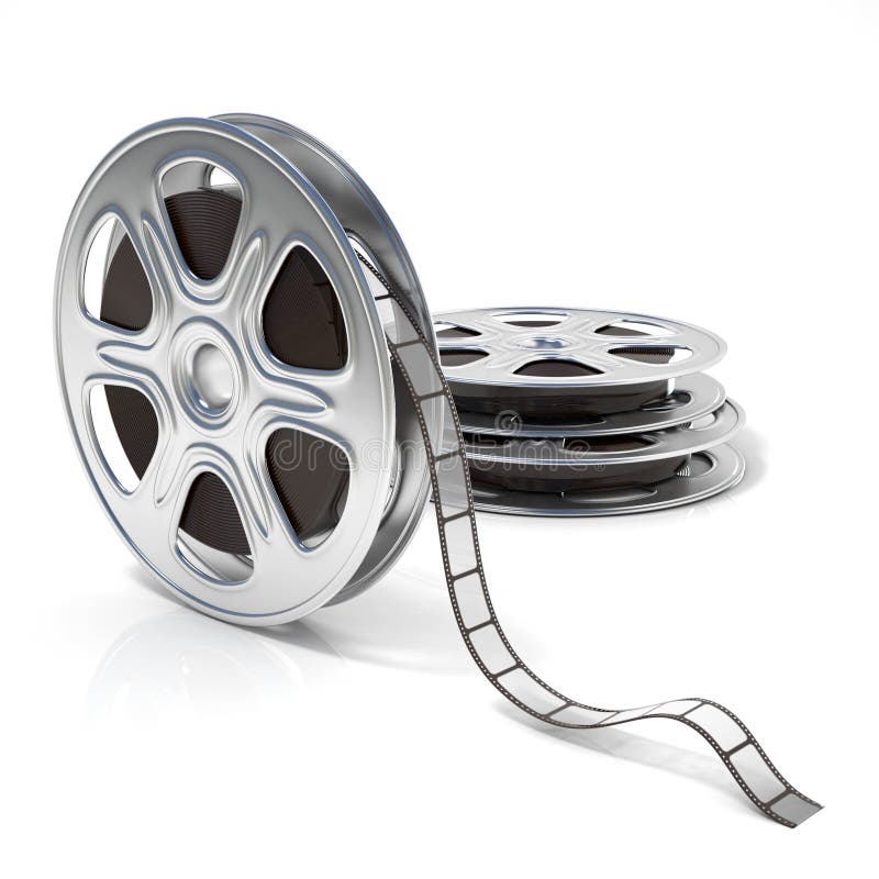 Bobine di pellicola Video icona 3d rendono royalty illustrazione gratis Bobine di pellicola Video icona 3d rendono royalty illustrazione gratis