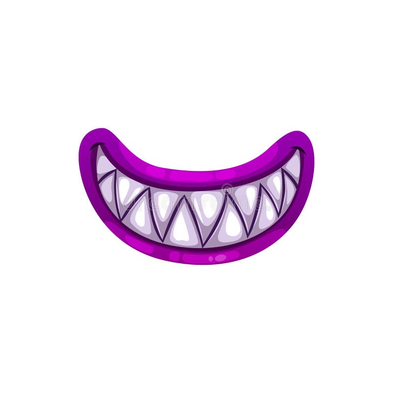 Boca Monstro Ícone Vetor Sorridente Mandíbulas Assustadoras Sorrir Com  Dentes imagem vetorial de Seamartini© 458119452