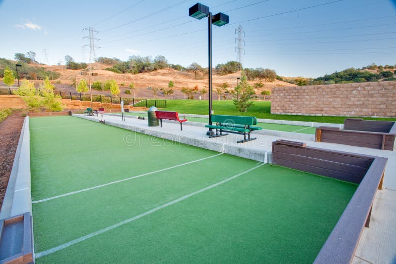 Bocce Ball Courts stock photo. Image of bowling, competition 11578216