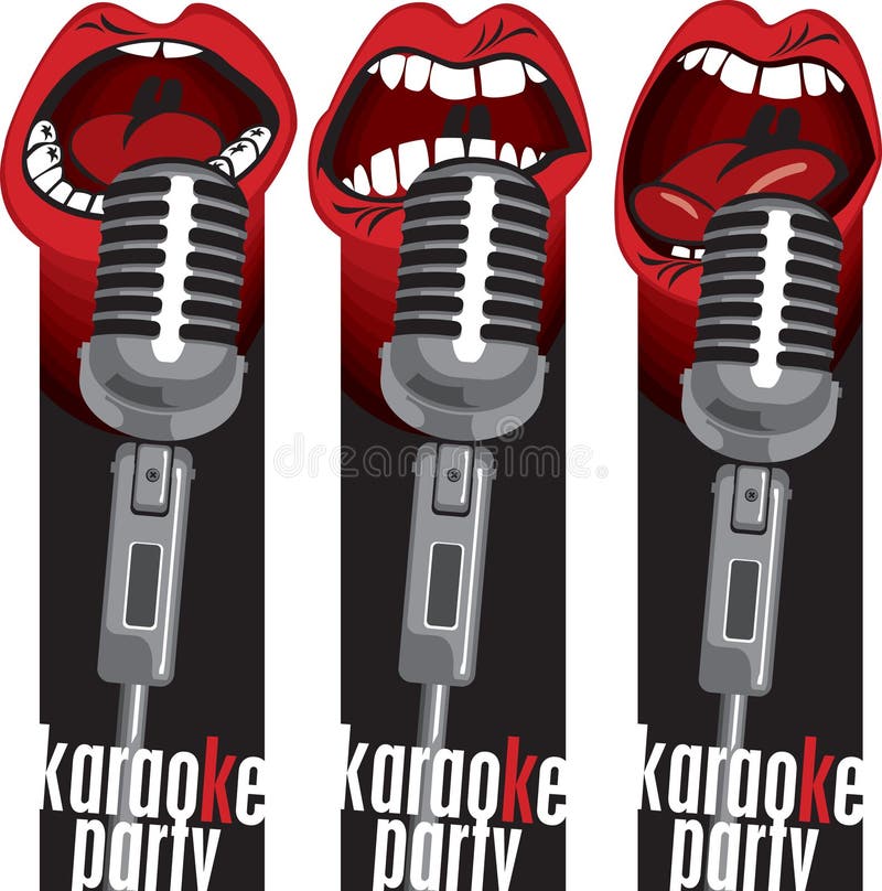 Bocche del microfono royalty illustrazione gratis Bocche del microfono royalty illustrazione gratis