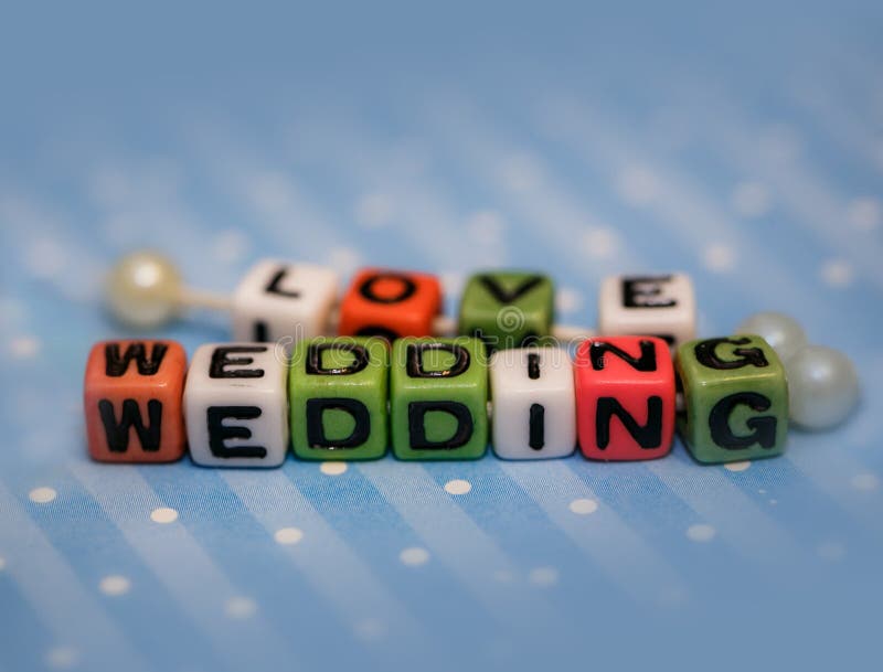 Boda y amor de la palabra foto de archivo libre de regalías Boda y amor de la palabra foto de archivo libre de regalías