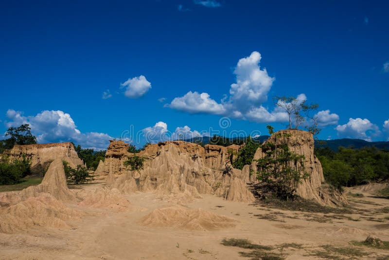 Bodenbeschaffenheiten des Sao-Lärms Nanoy, Nan Province, Thailand stockfotos Bodenbeschaffenheiten des Sao-Lärms Nanoy, Nan Province, Thailand stockfotos