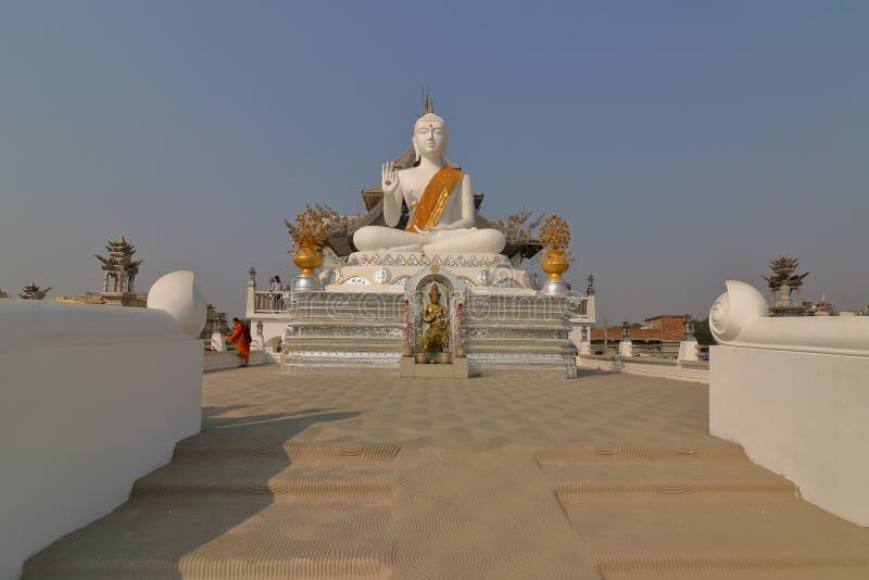 Тайский храм, Бодхгая стоковая фотография rf